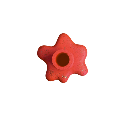 Kırmızı Simli Beton Şamdan